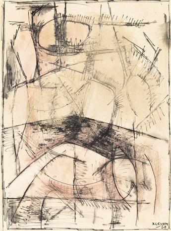 JEAN XCERON (1890 - 1967, GREEK/AMERICAN) Graphic and Untitled.